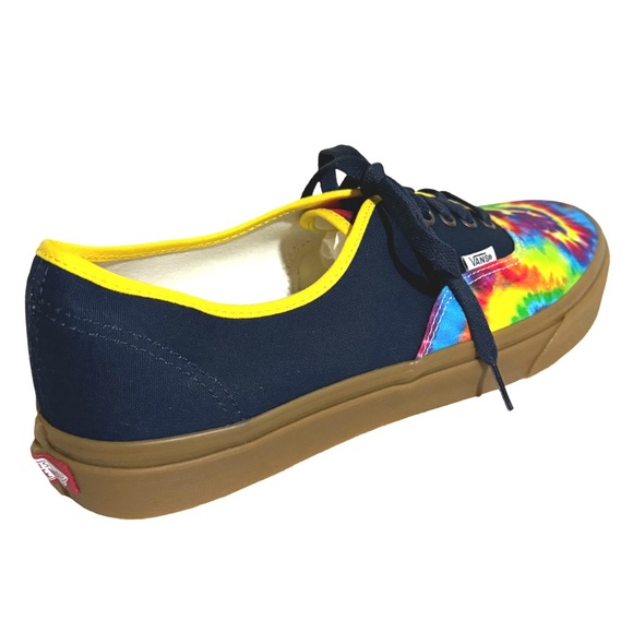 VANS • Authentic Custom Tie Dye Sneakers Hippie Festival Bohemian Vibrant Shoes - Picture 4 of 8